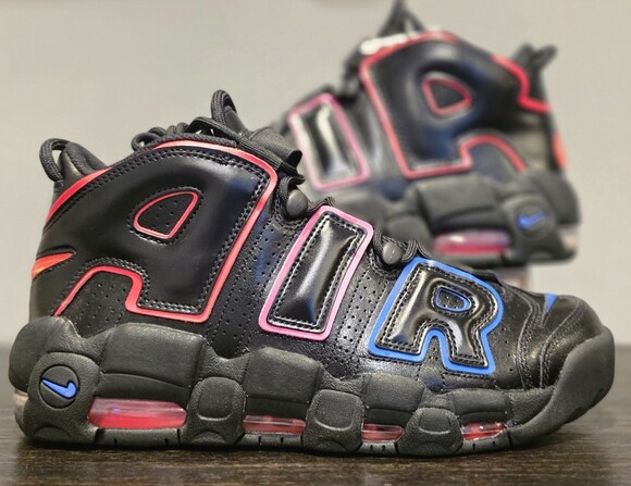 Nike Air More Uptempo 96 Electric Black Racer Blue 3D RARE Og FD0729-001 MENS 9 main image 10